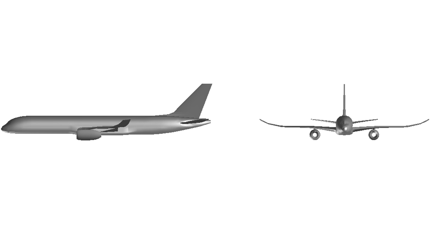 Inflected-wing Elastically Shaped Aircraft Concept